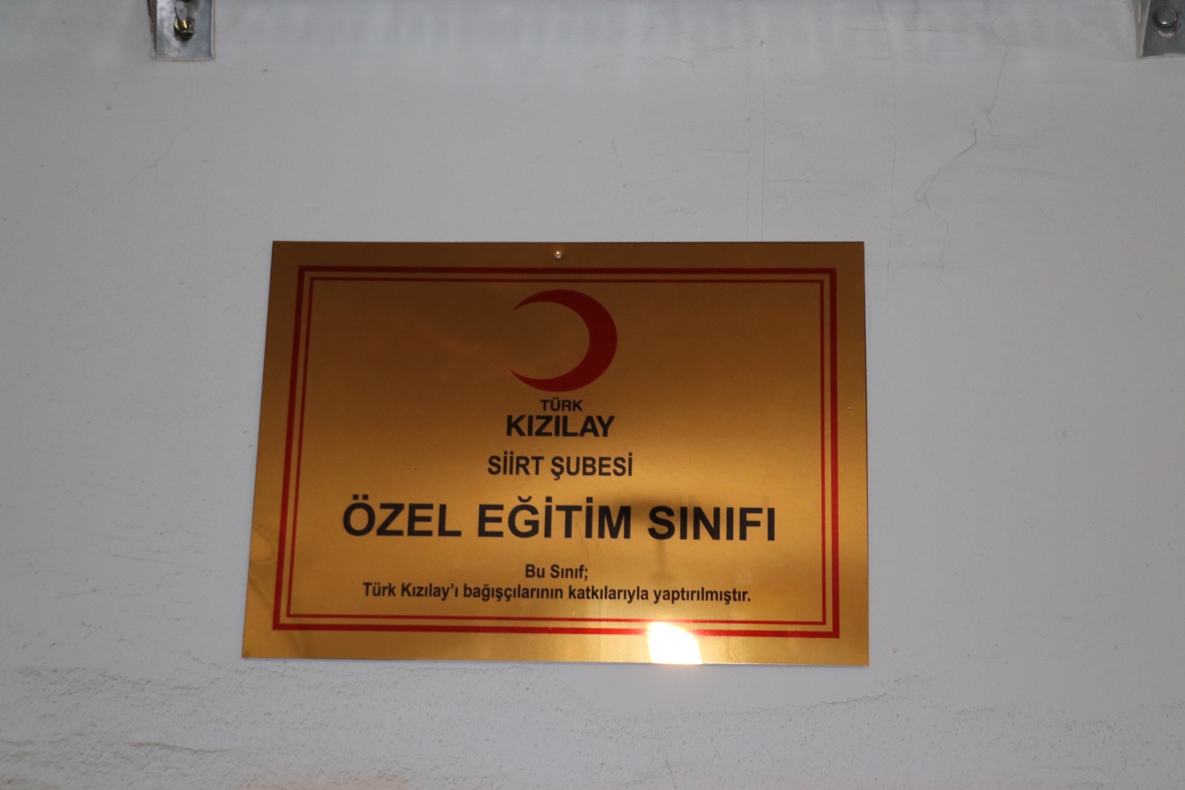 Türk Kızılay ın Siirtte Yaptırdığı Özel Eğitim Sınıfı Hizmete Açıldı