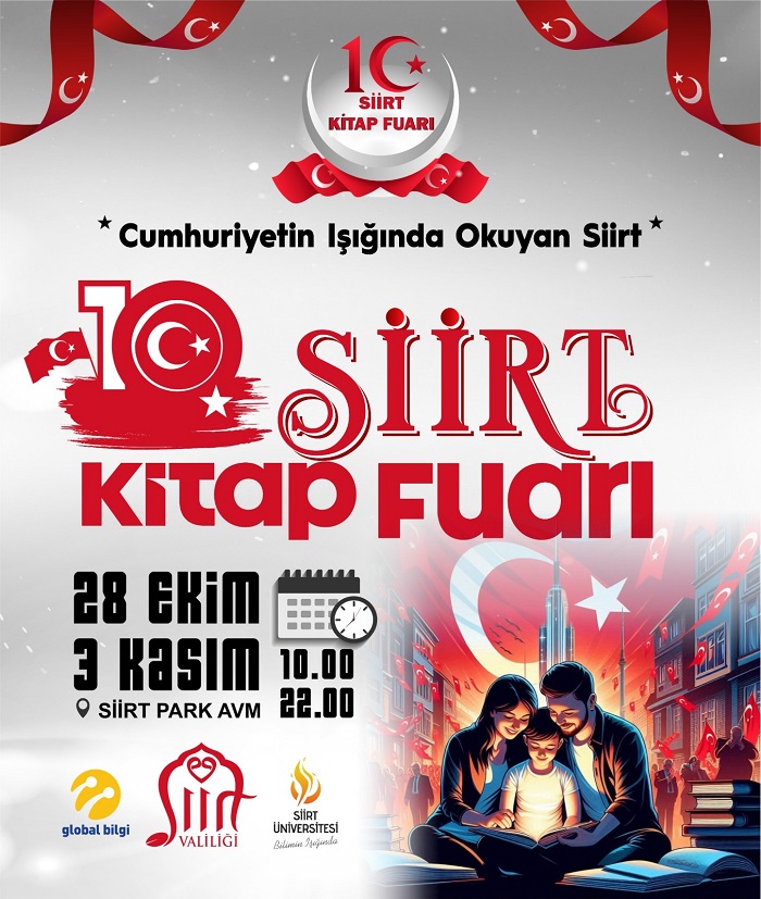 Siirtlilerin Heyecanla Beklediği "10. Siirt Geleneksel Kitap Fuarı" 28 Ekim'de Başlıyor!